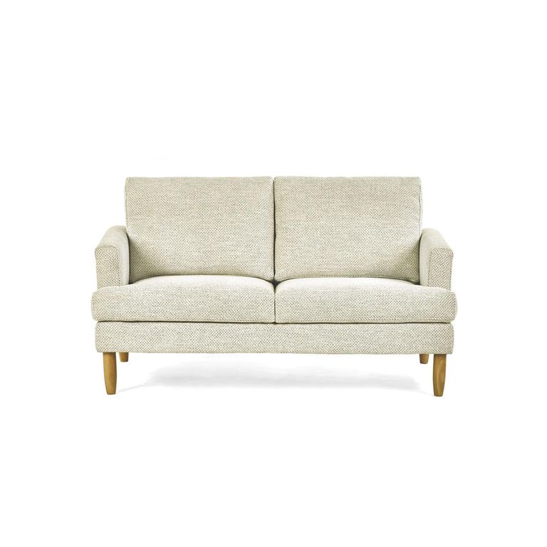 Daisy Beige Pearl Barley Fabric Sofa - 2 Seater