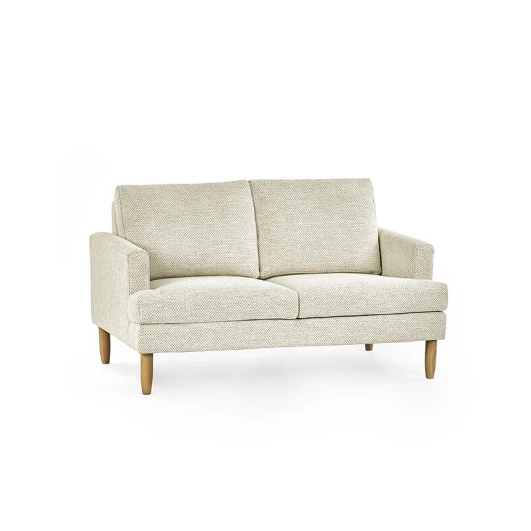 Daisy Beige Pearl Barley Fabric Sofa - 2 Seater