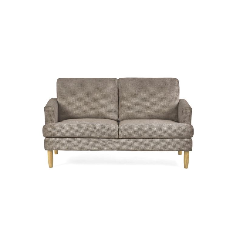 Daisy Coyote Grey Fabric Sofa - 2 Seater