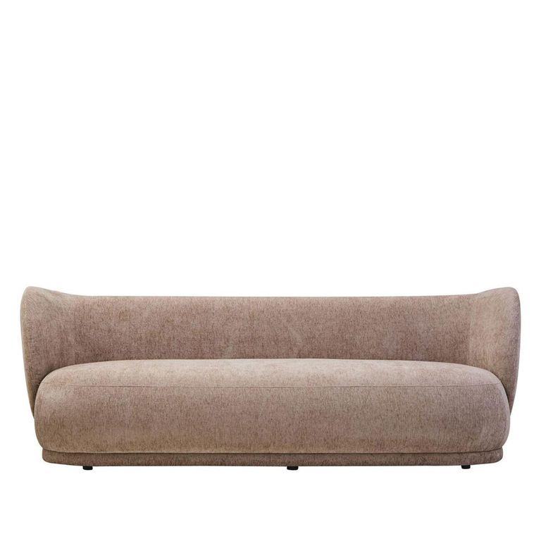 Delray Sofa - 3 Seater - Deep Stone Chenille Fabric