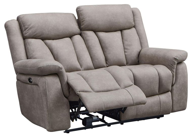 Dylan Sandstone Fabric 2 Seater Electric Recliner Sofa