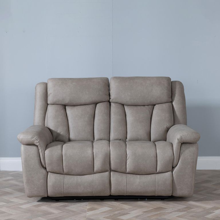 Dylan Sandstone Fabric Electric Recliner Sofa Set