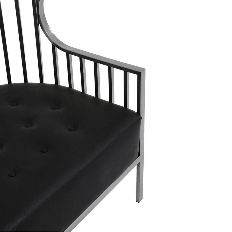 Eliza Sofa - 2 Seater - Silver Metal Frame with Dome Cage