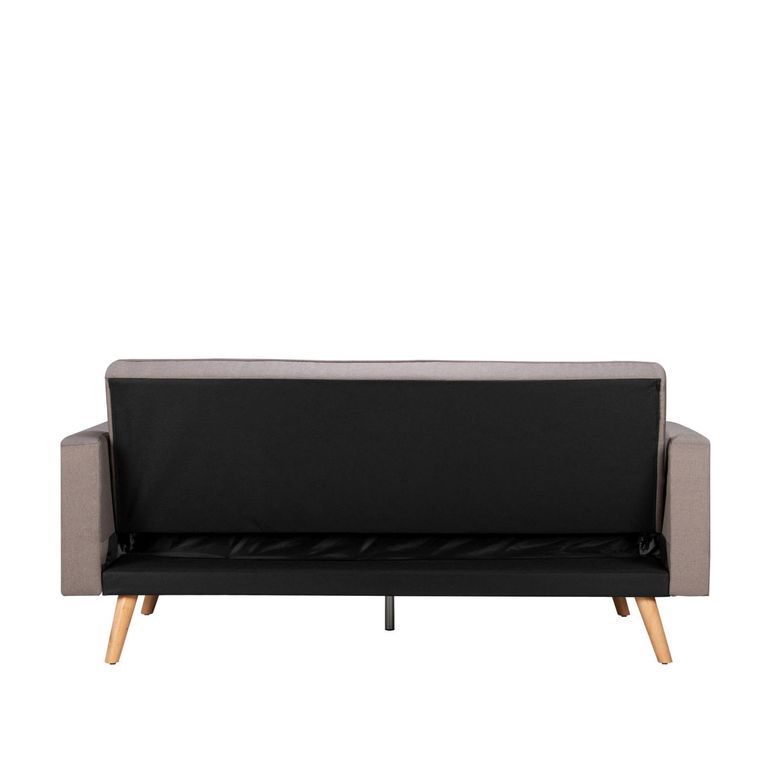 Ethan Click Clack Sofa Bed - 3 Seater - Grey Fabric