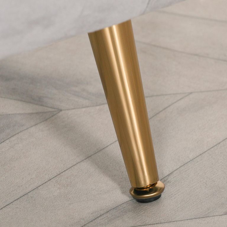 Occasional Armchair with Cushion - Grey Velvet