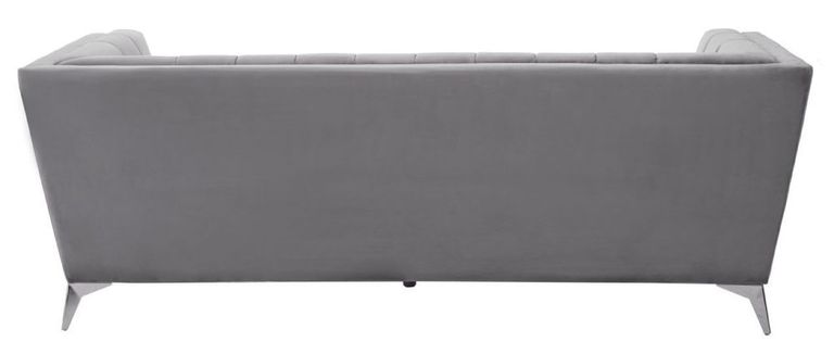 Hansa Sofa - 3 Seater - Grey Velvet Fabric
