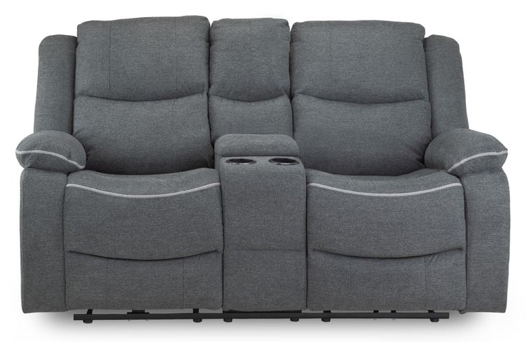 Harald Electric Recliner Sofa - Graphite Fabric - 2 Seater