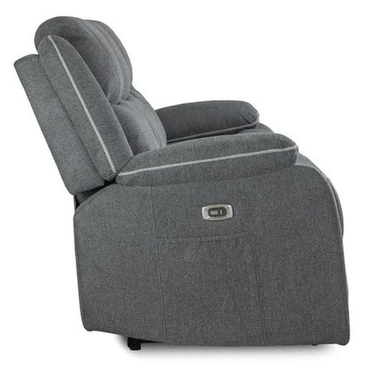 Harald Electric Recliner Sofa Set - Graphite Fabric - 3+2 Seater
