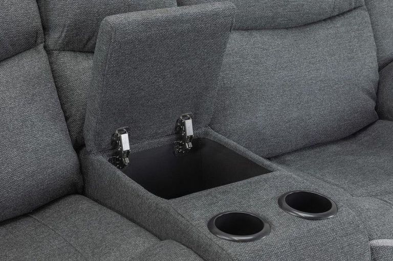 Harald Electric Recliner Sofa Set - Graphite Fabric - 3+2 Seater