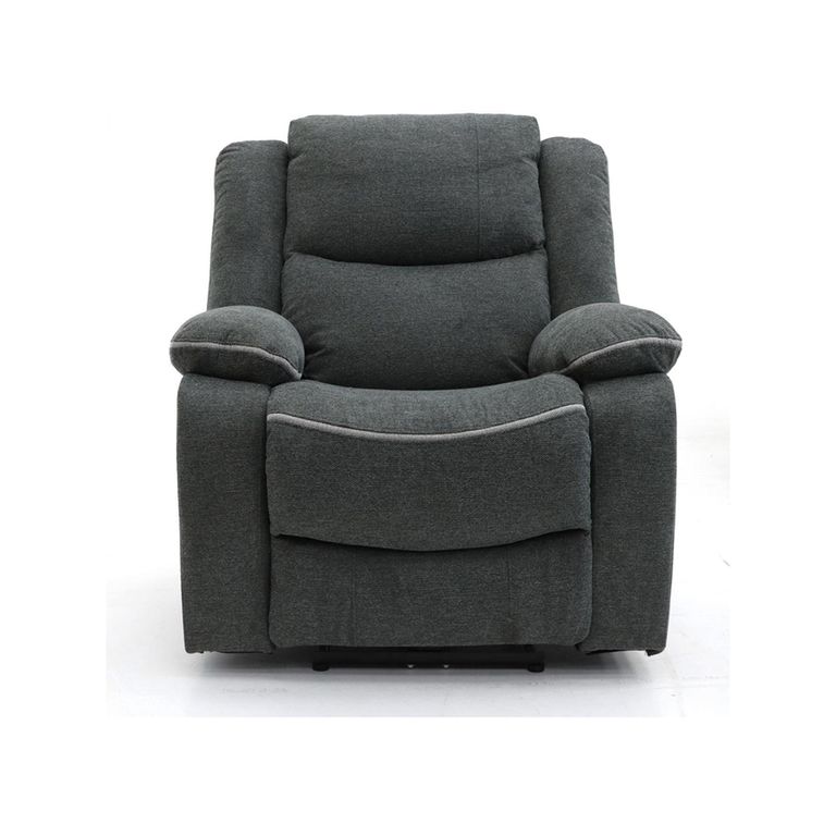 Harald Electric Recliner Armchair - Grey Fabric