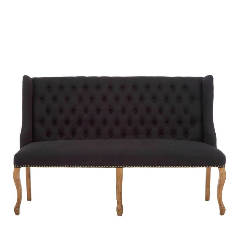 Harrison Sofa - 2 Seater - Black Fabric
