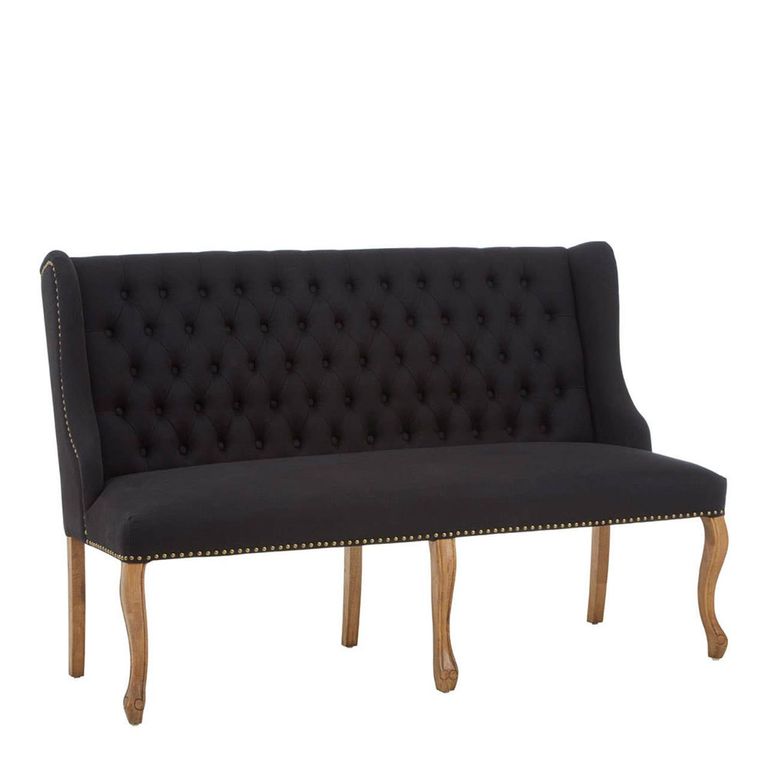 Harrison Sofa - 2 Seater - Black Fabric