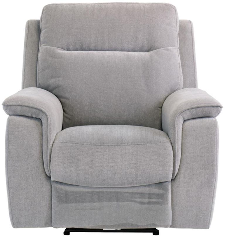 Havana Silver Grey Fabric Electric Recliner Armchair