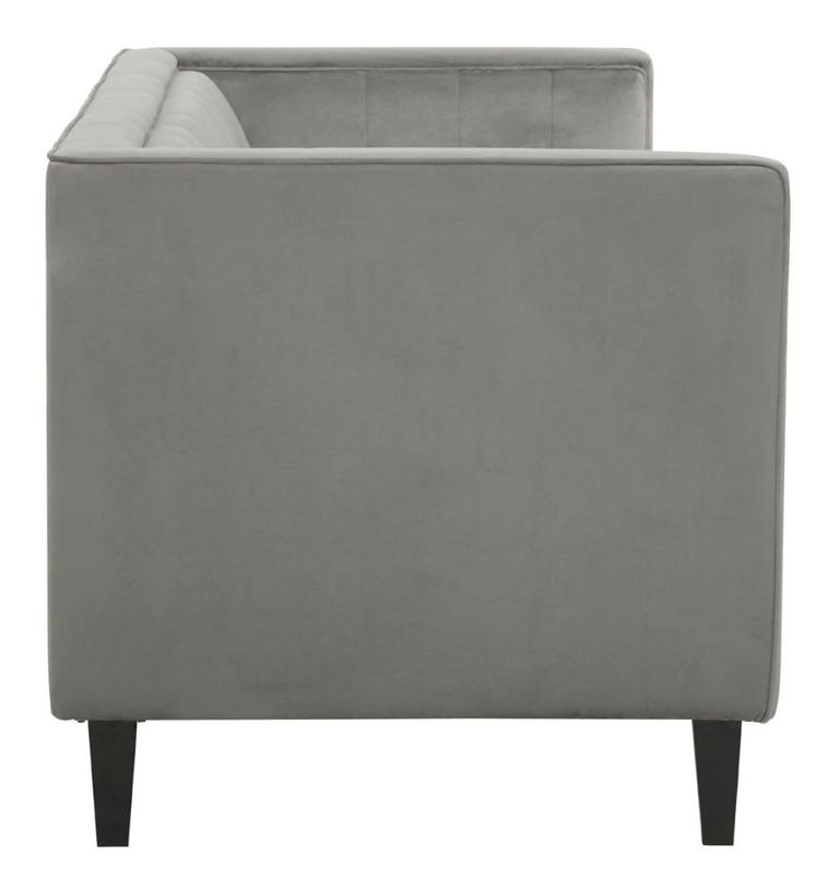 Helia Sofa - 3 Seater - Grey Velvet Fabric