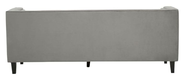 Helia Sofa - 3 Seater - Grey Velvet Fabric