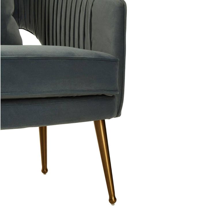 Hendricks Sofa - 2 Seater - Dusky Blue Velvet Fabric