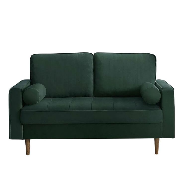 Henley Green Velvet Fabric Sofa - 2 Seater