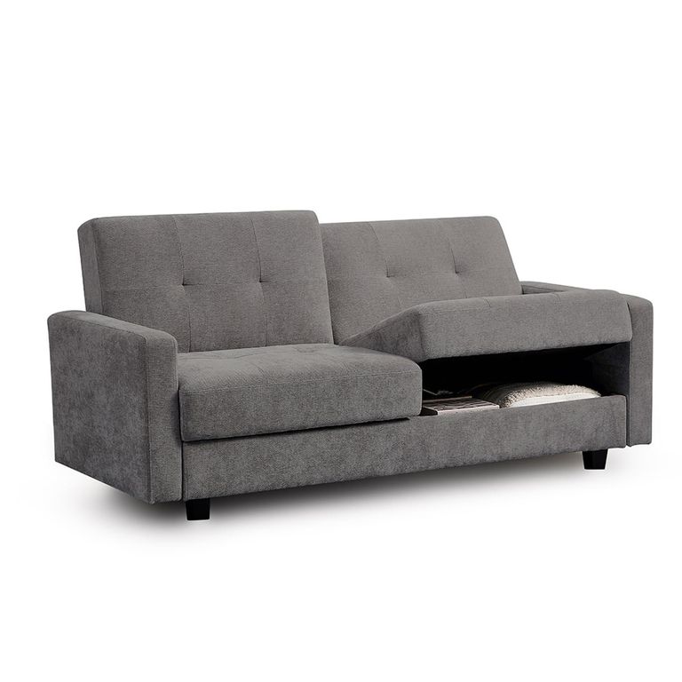Hive Click Clack Sofa Bed - Grey Fabric - 3 Seater