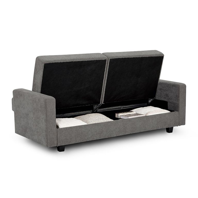Hive Click Clack Sofa Bed - Grey Fabric - 3 Seater