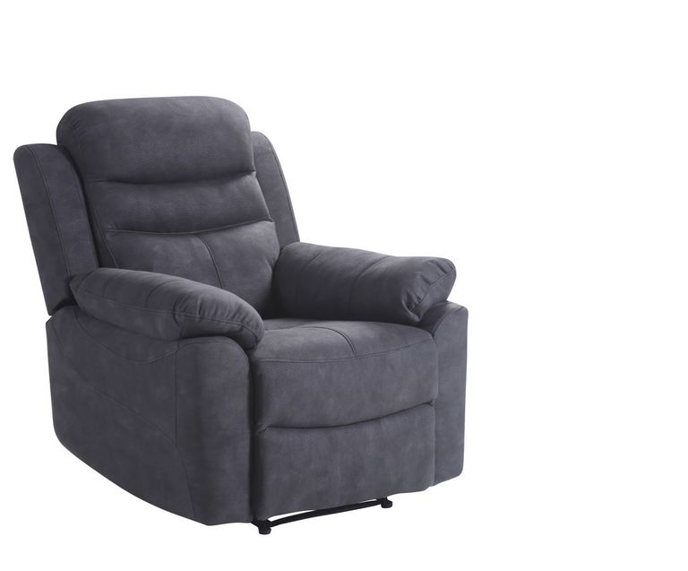 Hooven Charcoal Fabric Recliner Armchair