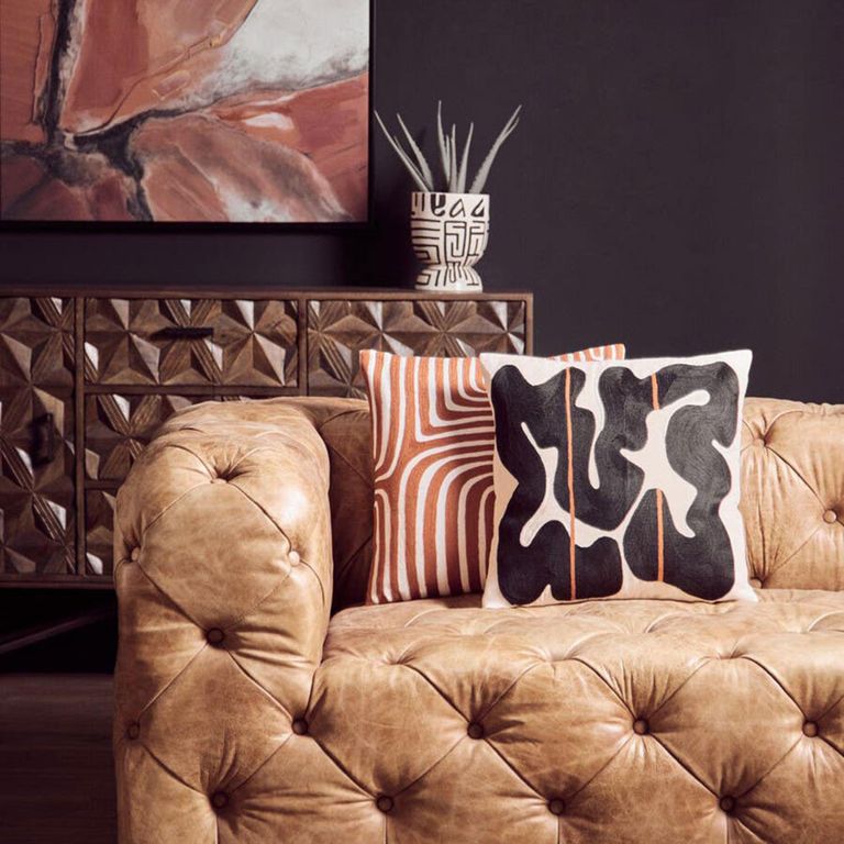 Hoxton Sofa - Vintage Brown Tufted Leather - 3 Seater