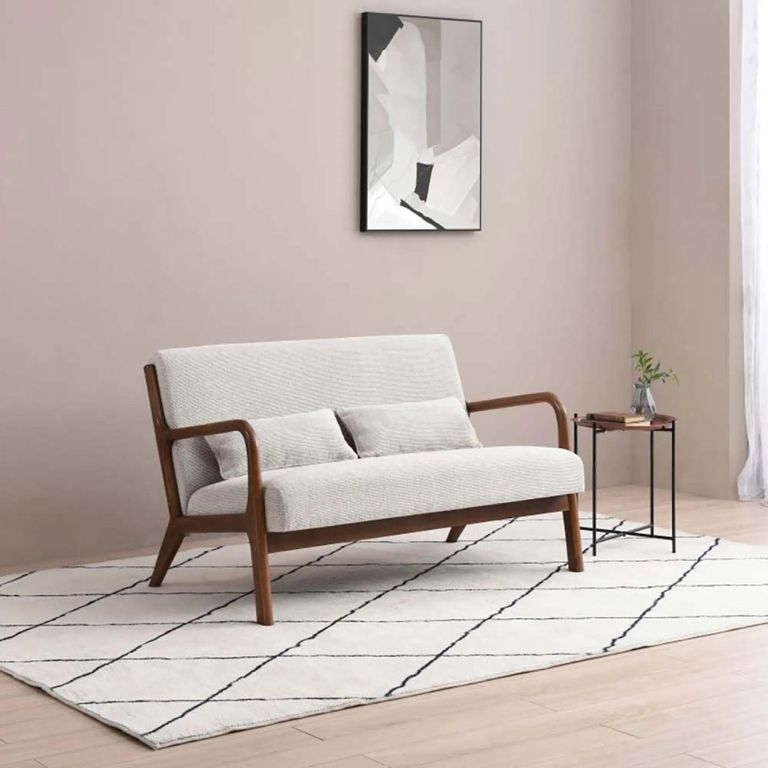 Inca Sofa - Leto Natural Woven Chenille - 2 Seater