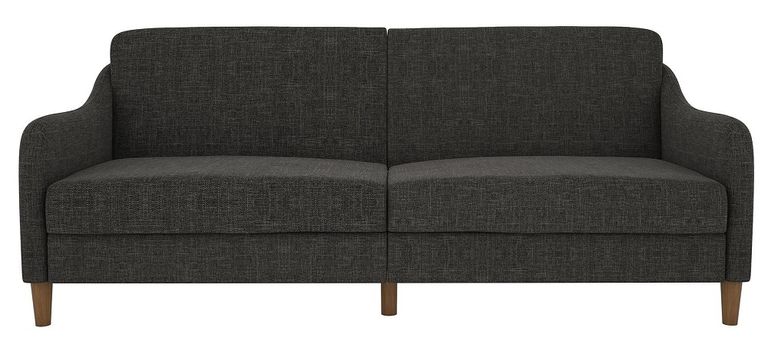 Jack Grey Linen Fabric 2 Seater Sprung Sofa Bed - Linen - 2148429UK