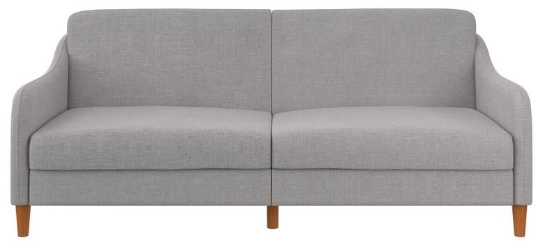 Jack Light Grey Linen Fabric 2 Seater Sprung Sofa Bed - Linen - 2148829UK