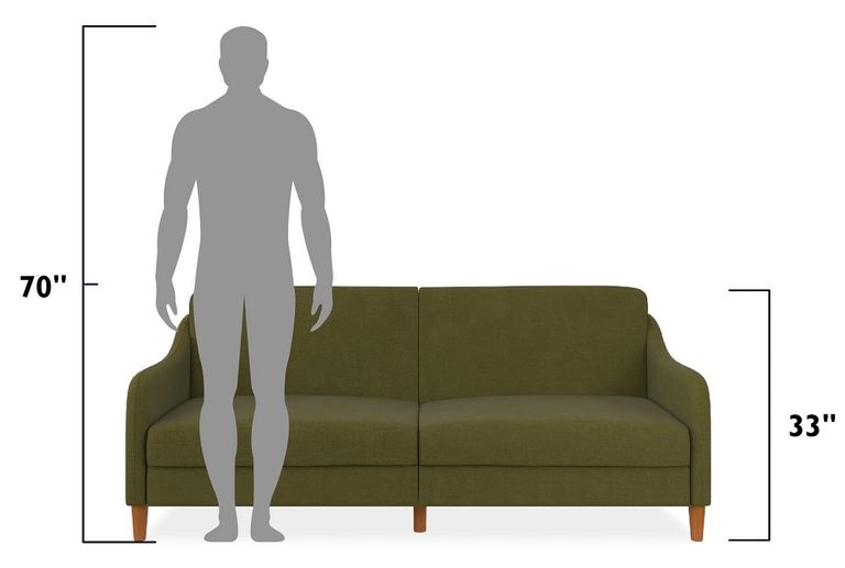 Jack Linen Fabric 2 Seater Sprung Sofa Bed - 2148929UK