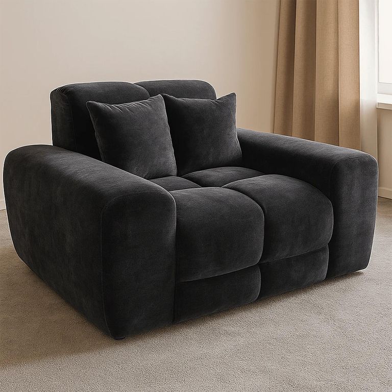 Jacob Armchair - Black Fabric