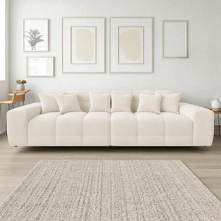 Jacob Sofa - Natural Fabric - 4 Seater