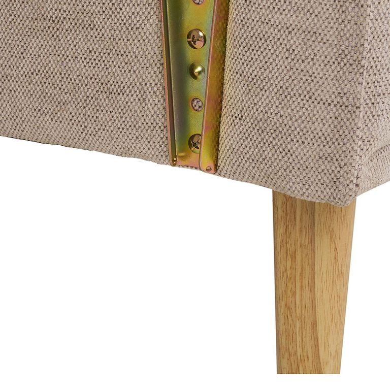 Kells Click Clack Sofa Bed - Sand Fabric - Natural Legs
