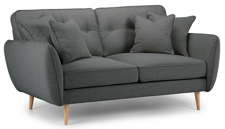 Kendal Charcoal Fabric 2 Seater Sofa