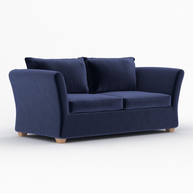 Kendle Sofa Bed - Sunningdale Midnight Blue Fabric - 2 Seater