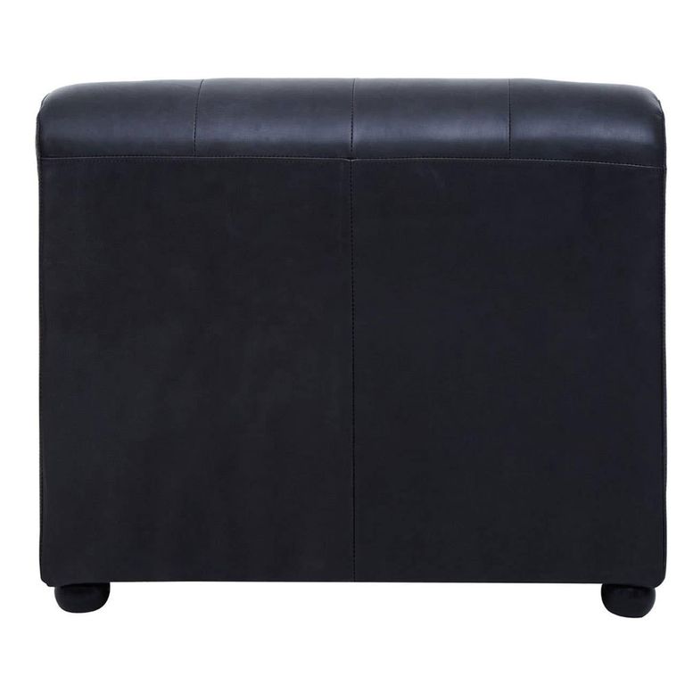 King Sofa - Distressed Slate Grey Leather - LHF