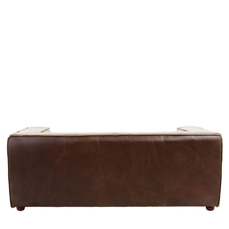 King Sofa - 2 Seater - Brown Leather - Mexico