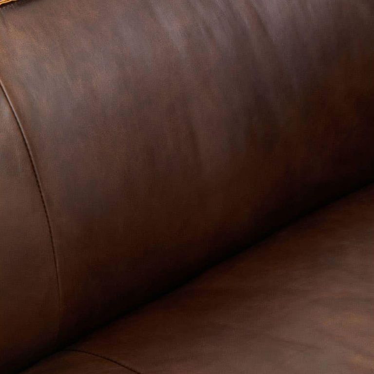 King Sofa - 2 Seater - Brown Leather - Mexico