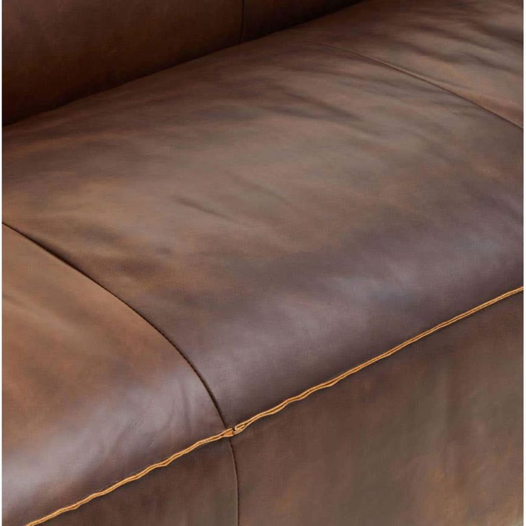 King Sofa - 3 Seater - Brown Leather - Mexico