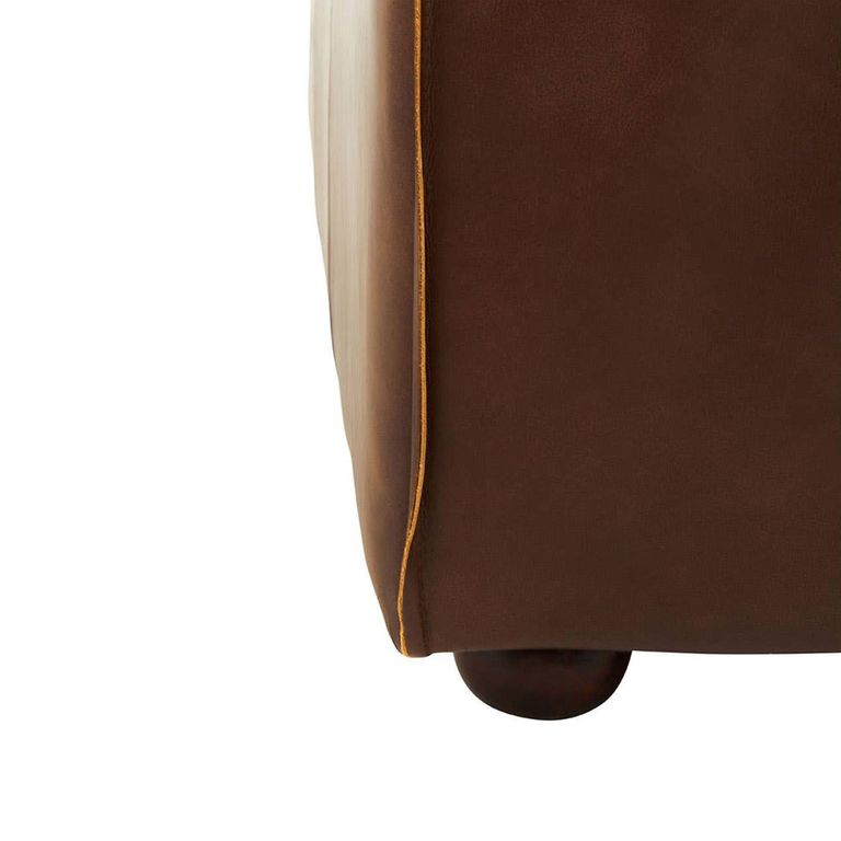 King Sofa - 3 Seater - Brown Leather - Mexico