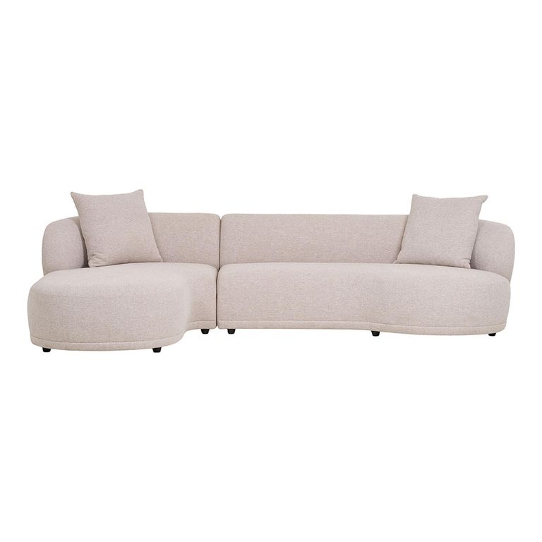 Kingston Lounge Sofa - Natural Fabric - LHF