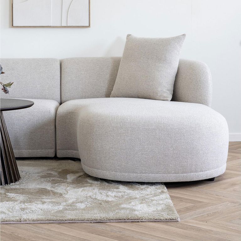 Kingston Lounge Sofa - Natural Fabric - RHF