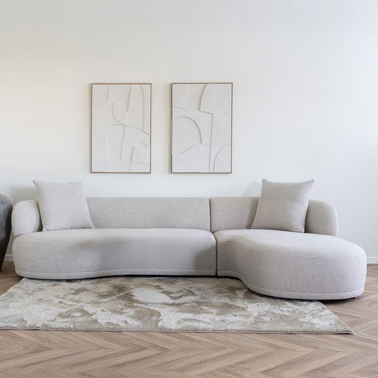 Kingston Lounge Sofa - Natural Fabric - RHF