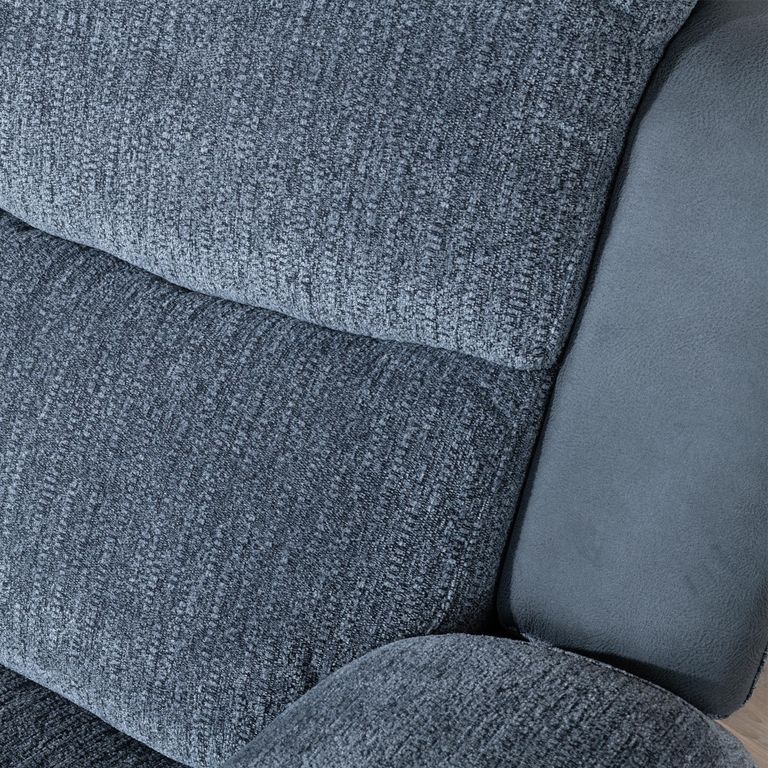 Legend Grey Fabric 2 Seater Recliner Sofa