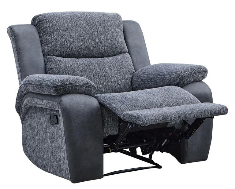 Legend Grey Fabric Recliner Armchair