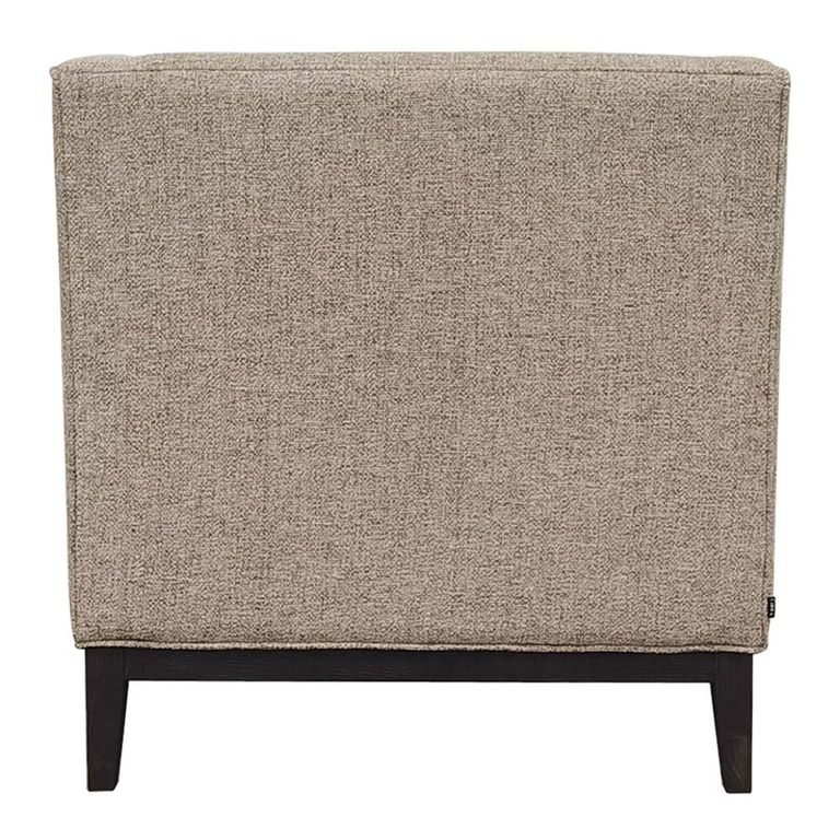 Theodore Armchair - Dark Taupe - Buttoned