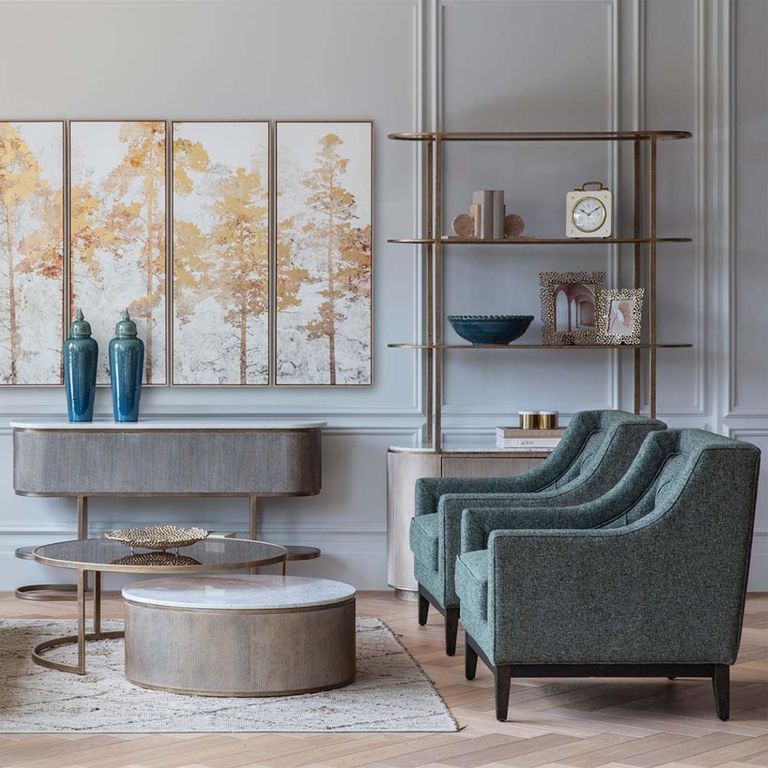 Theodore Armchair - Forest Green - Buttoned