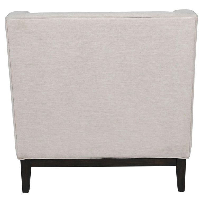 Theodore Armchair - Ivory Fabric - Buttoned