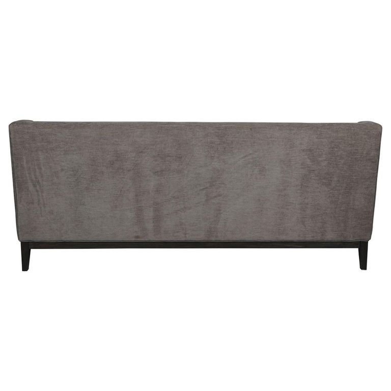 Theodore Sofa - Warm Grey Fabric - Buttoned - 3 Seater