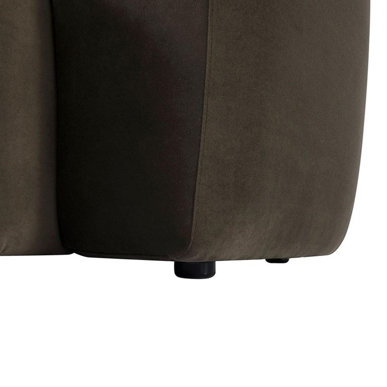 Wicklow Sofa - Brown Velvet Fabric - 4 Seater