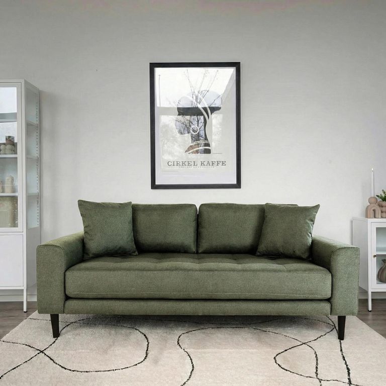 Lido Sofa - 2.5 Seater - Olive Green - Fabric